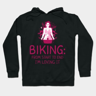 Biking: Loving It, Cyclist Hoodie